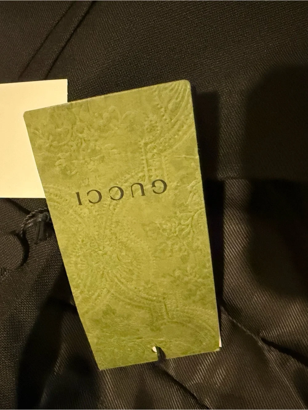Gucci Men's black cotton & Satin-Trim Vest,NWT,SZ48